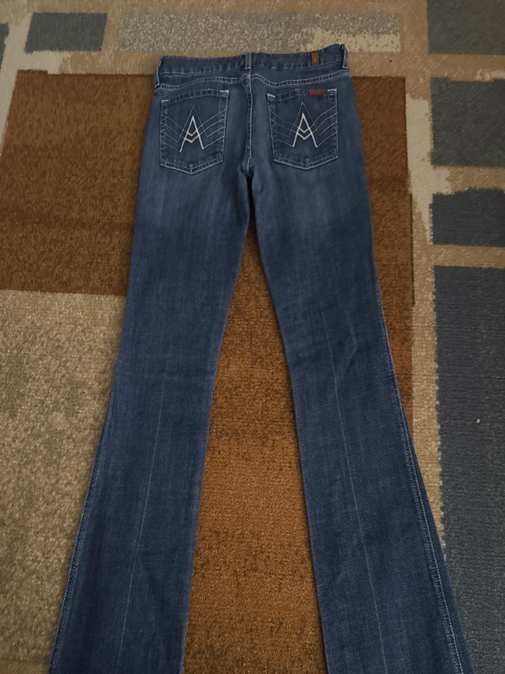 7 For All Mankind Women's A Pocket 5-Pocket Boot Cut Flare Denim Jeans Size 30